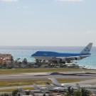 arriving to Saint Martin by plane